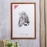 Фоторамка дерево 30*45см. 1701 (Светло-коричневая)