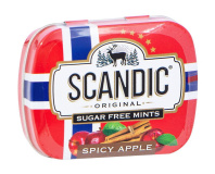 Драже освеж. б/с "SCANDIC. Пряное яблоко" 14 гр / уп.18 шт./