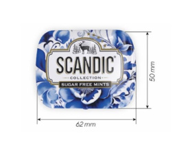 Драже освеж. б/с "SCANDIC. Смородина-базилик" 14 гр / уп.18 шт./