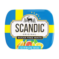 Драже освеж. б/с "SCANDIC. Цитрусовый микс" 14 гр / уп.18 шт./