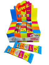 Жевательная резинка Love is "Мини микс, ассорти вкусов 5*4,2гр., /уп.100шт./