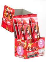 Палочки бисквитные "ТОППО" с клубничной начинкой СЛИМ пачка. 11гр. /уп.12шт./