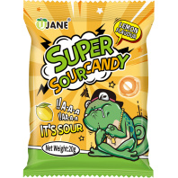 Леденцы кислые Sour Candy 20 г. ,/уп.12 шт./, лимон