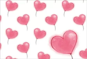 Конверт для подарочного сертификата 10*7см "Сердечки"