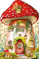 Открытка фигурная А5 "Домик"