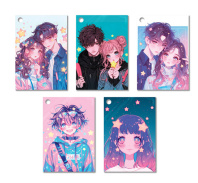 Набор бирок 8*5см "Аниме"  20шт/уп