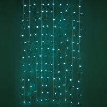 Гирлянда электрическая Занавес 1,5*1,5м 150LED светодиодная, 220 В,  белое свечение
