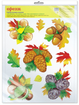 Наклейки оформительские 33*27см "Орехи"