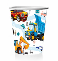 Стакан бум. 250 мл,  6 шт "Машинки"
