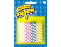 Свечи для торта "Ассорти" 5см, 24 шт