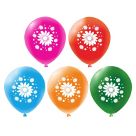 Набор шаров с рисунком 12" Ромашки  5шт/уп