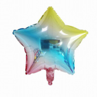 Шар фольга 18" "Звезда" разноцветный 45 см
