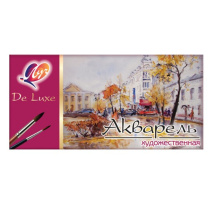 Акварельные краски 24цв Люкс, медовые, п\упак в к/к, б\к