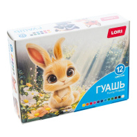 Гуашь 12 цв 180мл FUNNY FRIENDS