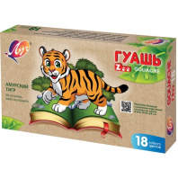 Гуашь 18цв 270мл Zoo, блок-тара
