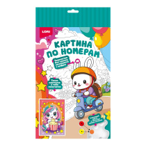 Картина по номерам на картоне 20*30см "Единорожка"