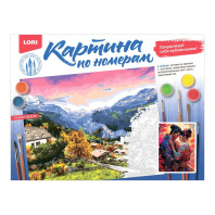 Картина по номерам на картоне 30*40см "В цвете сакуры"