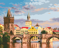 Картина по номерам на холсте 40*50см "Карлов мост"