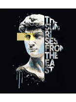 Картина по номерам на холсте 40*50см "Статуя Давида"