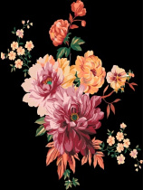 Картина по номерам на холсте 40*50см "Цветочный букет"