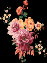 Картина по номерам на холсте 40*50см "Цветочный букет"