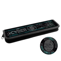 Пенал 1 отд. для кистей (270*70*27) молния, ткань "Кибер схема"