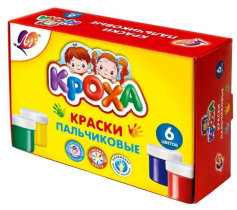 Краски пальчиковые  6цв. 240гр.