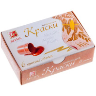 Набор акрил. красок   6 цв, 115мл металлик