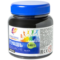 Гуашь художественная Луч "Классика цвета" 240мл черная