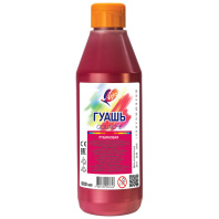 Гуашь художественная Луч 500мл рубиновая, бутылка