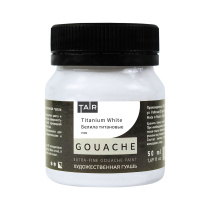 Гуашь художественная Таир 50мл белила титановые