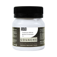 Гуашь художественная Таир 50мл белила титановые