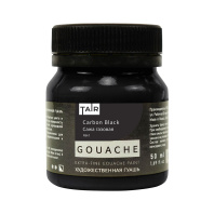 Гуашь художественная Таир 50мл сажа газовая