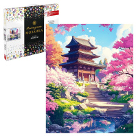 Мозаика алмазная по номерам на холсте 40*50см "Япония" с подрамником