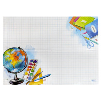 Клеенка для уроков труда "Глобус" 500*700мм, ПВХ, 130 мкм