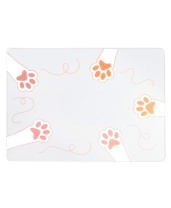 Коврик для лепки "Лапки " 215*300мм, прозрачный ПВХ