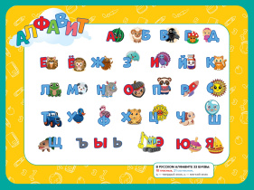 Настольное покрытие д/лепки 43*32см "Азбука"