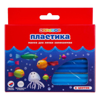 Набор полимерной глины  8цв., 160гр.,  "Цветик"