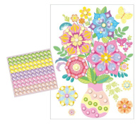 Аппликация из бусин 25*18см "Букет Летний полдень" 5+