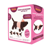 Набор для вязания игрушки "Романтичная такса" 14+