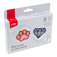 Фигурки из бисера "Алмаз, лапка" брелок