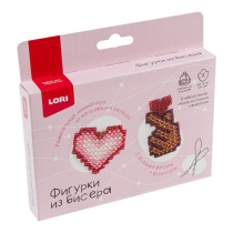 Фигурки из бисера "Рука с сердечком, сердце" брелоки