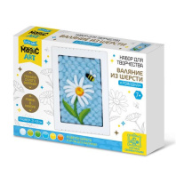 Набор для валяние шерстью "Ромашка" с рамкой 7+