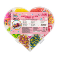 Набор для плетения из резинок "Сердечко" 450 шт