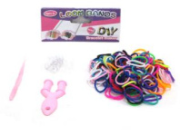 Набор резинок для плетения 200 шт Ассорти Микс "Модница" с крючком