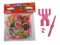 Набор резинок для плетения 200 шт Ассорти Микс "Модница" с крючком