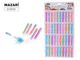 Бисер для декорат.работ, в пласт.тубах, ассорти 6 цветов, 3мм*6гр.