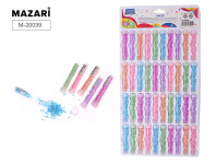 Бисер для декорат.работ, в пласт.тубах, ассорти 6 цветов, 3мм*6гр.