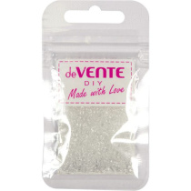 Бисер круглый "deVENTE. Glass"  2 мм, 10гр, стекло, прозрачн., белый