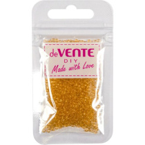 Бисер круглый "deVENTE. Glass"  2 мм, 10гр, стекло, прозрачн., золотистый